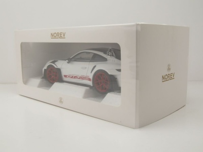 Porsche 911 GT3 RS Weissach Pack 2022 weiß rot Modellauto 1:18 Norev