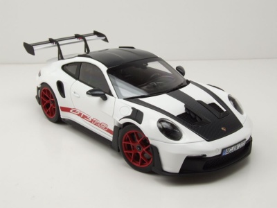 Porsche 911 GT3 RS Weissach Pack 2022 weiß rot Modellauto 1:18 Norev