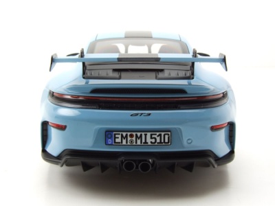 Porsche 911 GT3 Weissach Pack 2025 hellblau Modellauto 1:18 Norev