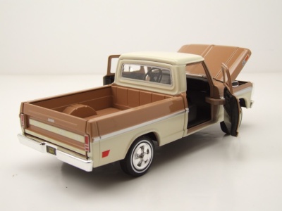 Ford F-100 Pick Up 1969 braun creme Modellauto 1:24 Motormax