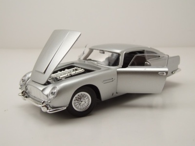 Aston Martin DB5 1964 silber Modellauto 1:24 Welly