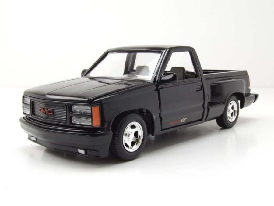 GMC Sierra GT Pick Up 1992 schwarz Modellauto 1:24 Motormax