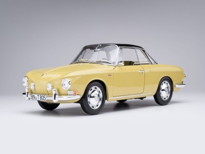 VW Karmann Ghia 1500 Typ 34 1961 gelb schwarz Modellauto...