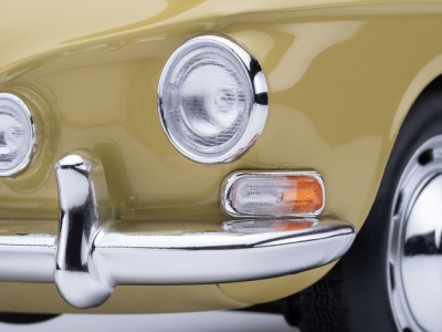 VW Karmann Ghia 1500 Typ 34 1961 gelb schwarz Modellauto 1:18 Norev