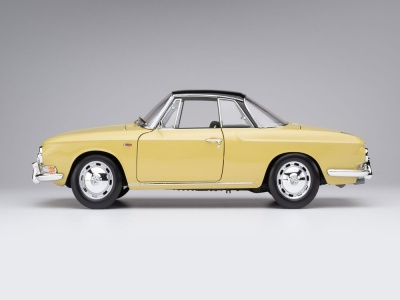 VW Karmann Ghia 1500 Typ 34 1961 gelb schwarz Modellauto 1:18 Norev
