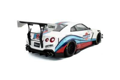 Nissan GT-R R35 Liberty Walk Body Kit 2.0 Martini 2024 weiß Modellauto 1:18 Solido