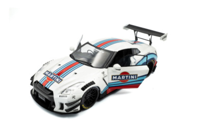 Nissan GT-R R35 Liberty Walk Body Kit 2.0 Martini 2024 weiß Modellauto 1:18 Solido