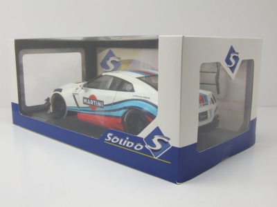 Nissan GT-R R35 Liberty Walk Body Kit 2.0 Martini 2024 weiß Modellauto 1:18 Solido