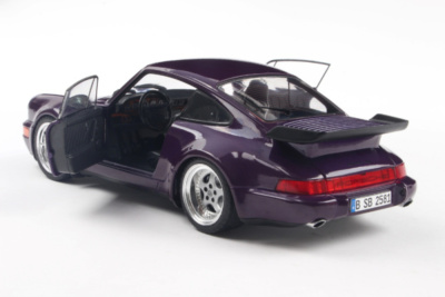 Porsche 911 (964) Turbo 1990 lila metallic Modellauto 1:18 Solido