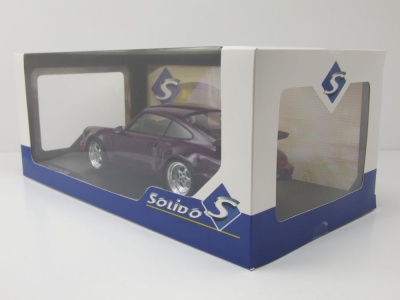 Porsche 911 (964) Turbo 1990 lila metallic Modellauto 1:18 Solido