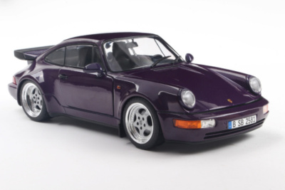 Porsche 911 (964) Turbo 1990 lila metallic Modellauto 1:18 Solido