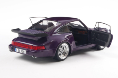 Porsche 911 (964) Turbo 1990 lila metallic Modellauto 1:18 Solido