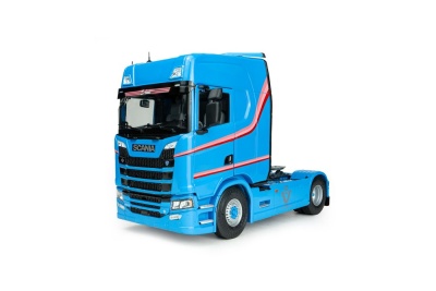 Scania S580 Highline Zugmaschine 2023 hellblau Modellauto...