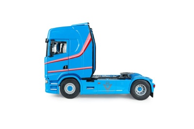 Scania S580 Highline Zugmaschine 2023 hellblau Modellauto...