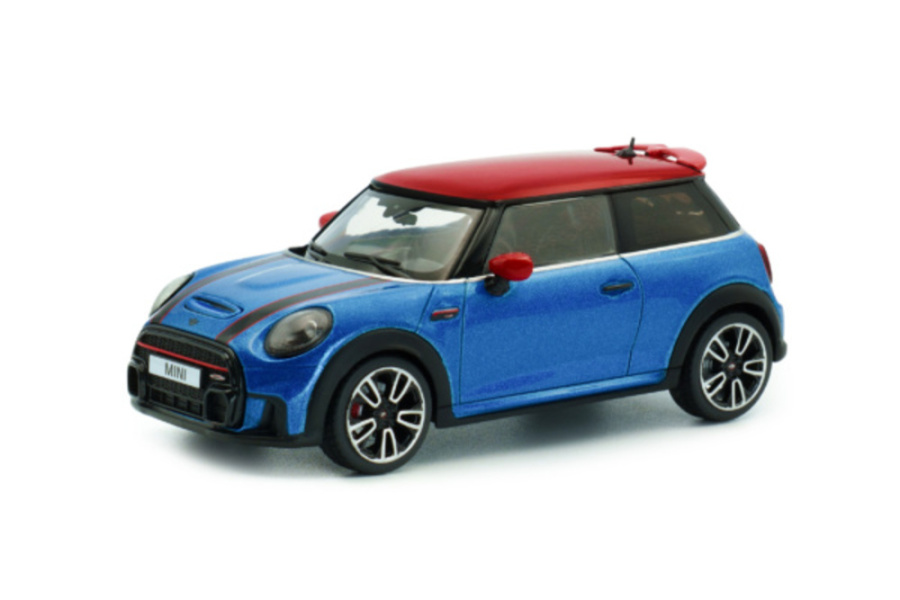 Mini Cooper John Cooper Works 2023 blau metallic Modellauto 1:43 Solido