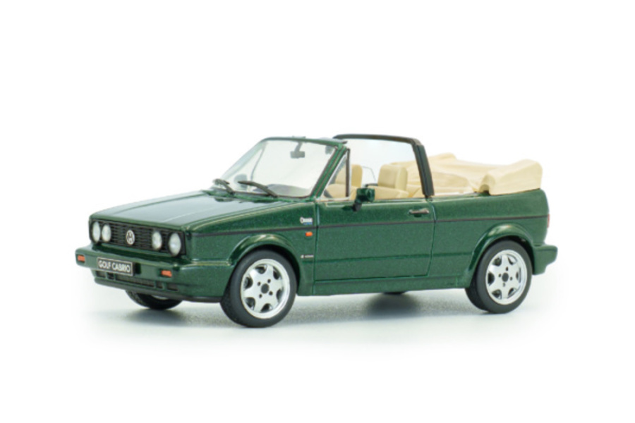 VW Golf 1 Cabrio Classic 1992 dunkelgrün Modellauto 1:43 Solido
