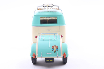 VW T1 Kool Kombi Long Beach Surfing Club 2024 mint grün weiß Modellauto 1:18 Solido