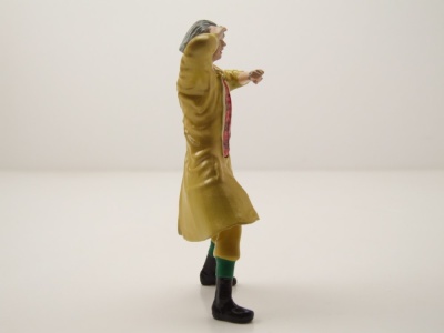 Figur Doc Emmett Brown gelb Zurück in die Zukunft für 1:18 Modelle Cartrix