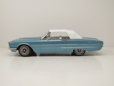 Ford Thunderbird Convertible 1966 hellblau metallic Modellauto 1:18 KK Scale