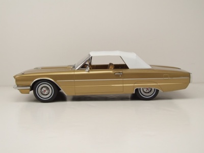 Ford Thunderbird Convertible 1966 gold metallic Modellauto 1:18 KK Scale