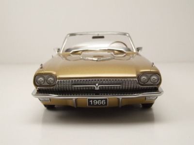 Ford Thunderbird Convertible 1966 gold metallic Modellauto 1:18 KK Scale