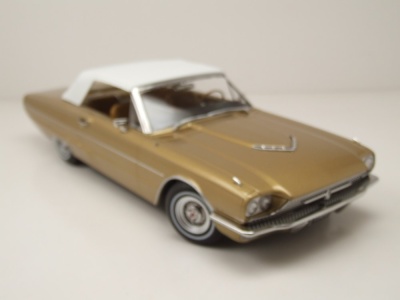 Ford Thunderbird Convertible 1966 gold metallic Modellauto 1:18 KK Scale