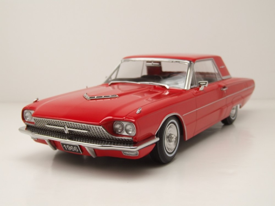 Ford Thunderbird Hardtop Coupe 1966 rot Modellauto 1:18 KK Scale
