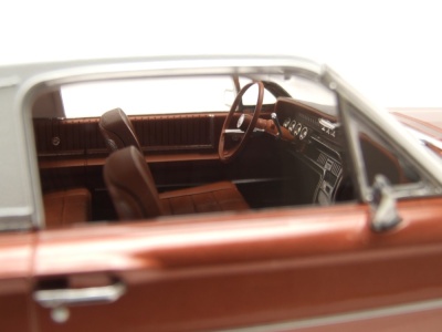 Ford Thunderbird Hardtop Landau Coupe 1966 kupfer metallic weiß Modellauto 1:18 KK Scale