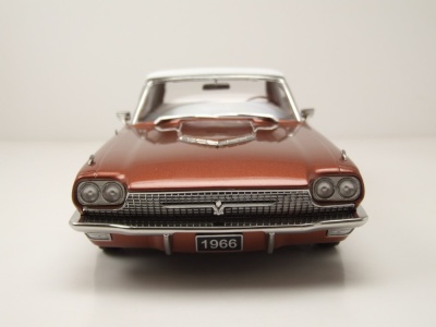 Ford Thunderbird Hardtop Landau Coupe 1966 kupfer metallic weiß Modellauto 1:18 KK Scale