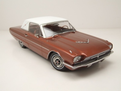 Ford Thunderbird Hardtop Landau Coupe 1966 kupfer metallic weiß Modellauto 1:18 KK Scale
