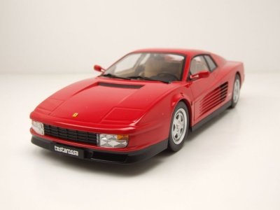 Ferrari Testarossa 1986 rot beiges Interieur Modellauto...