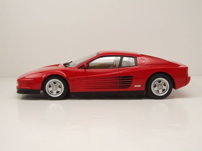 Ferrari Testarossa 1986 rot beiges Interieur Modellauto 1:18 KK Scale