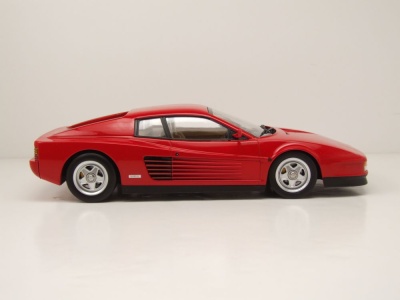 Ferrari Testarossa 1986 rot beiges Interieur Modellauto 1:18 KK Scale