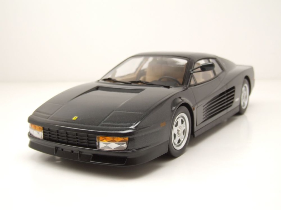 Ferrari Testarossa Monospecchio US-Version 1984 anthrazit metallic Miami Vice Modellauto 1:18 KK Scale