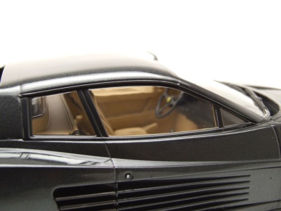 Ferrari Testarossa Monospecchio US-Version 1984 anthrazit metallic Miami Vice Modellauto 1:18 KK Scale