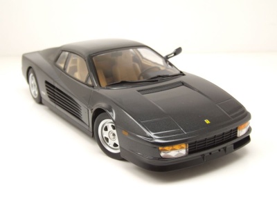 Ferrari Testarossa Monospecchio US-Version 1984 anthrazit metallic Miami Vice Modellauto 1:18 KK Scale