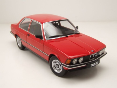 BMW 323i E21 1978 rot Modellauto 1:18 KK Scale