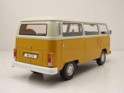 VW T2 b Bus 1972 gelb weiß Modellauto 1:18 KK Scale