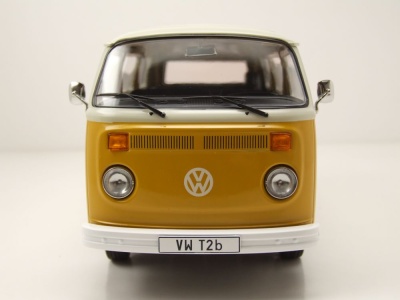 VW T2 b Bus 1972 gelb weiß Modellauto 1:18 KK Scale