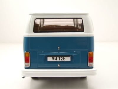VW T2 b Bus 1972 blau weiß Modellauto 1:18 KK Scale
