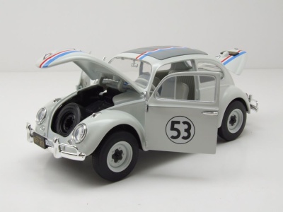 VW Käfer #53 weiß Herbie The Love Bug mit extra Reifen Modellauto 1:24 Jada Toys