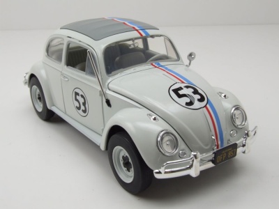 VW Käfer #53 weiß Herbie The Love Bug mit extra Reifen Modellauto 1:24 Jada Toys