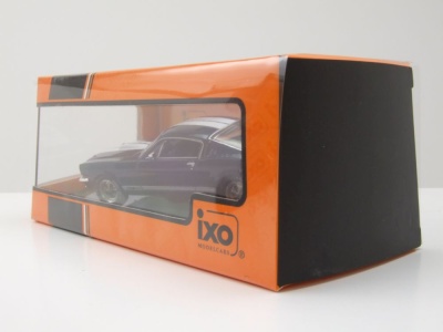 Ford Shelby Mustang GT 350 1965 dunkelblau weiß Modellauto 1:43 ixo models