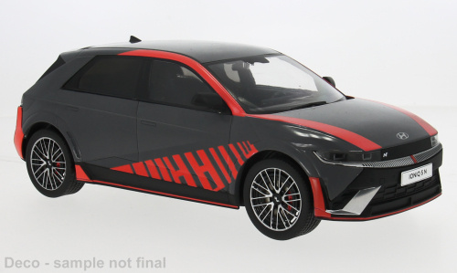 Hyundai IONIQ 5 N 2024 dunkelgrau metallic rot Modellauto 1:18 MCG