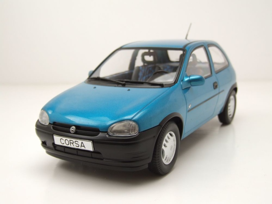 Modellauto Opel Corsa B 1993 türkis metallic 1:18 MCG bei