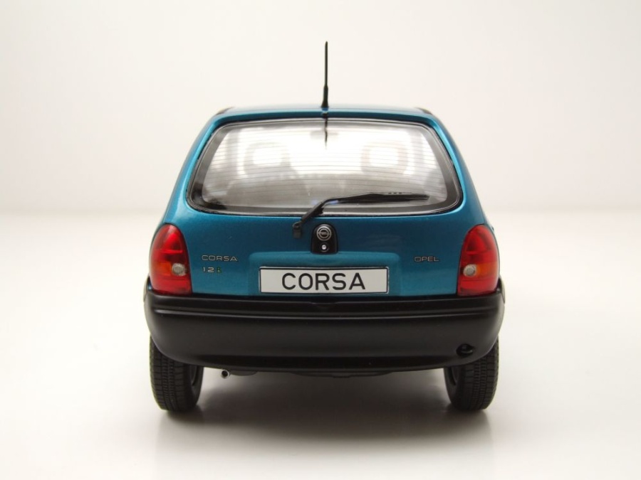 Modellauto Opel Corsa B 1993 türkis metallic 1:18 MCG bei