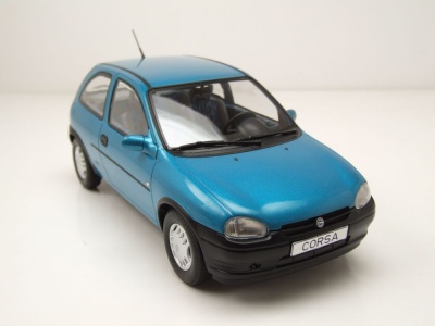 Opel Corsa B 1993 türkis metallic Modellauto 1:18 MCG
