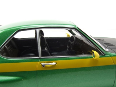Opel Manta A Irmscher 1974 grün metallic gelb Modellauto 1:18 MCG