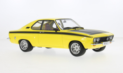 Opel Manta A Irmscher 1974 gelb schwarz Modellauto 1:18 MCG