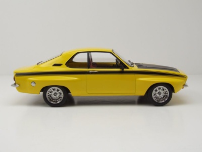 Opel Manta A Irmscher 1974 gelb schwarz Modellauto 1:18 MCG